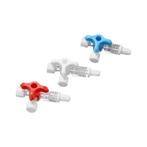 Коннектор инфузионный трехходовой Polyway красный.